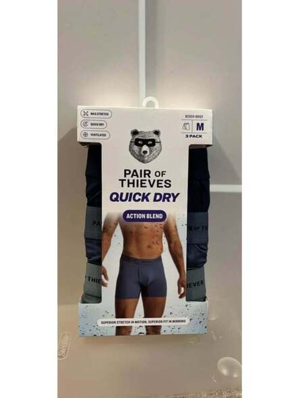 Pair of Thieves 3 Pack quick dry boxer-briefs size medium